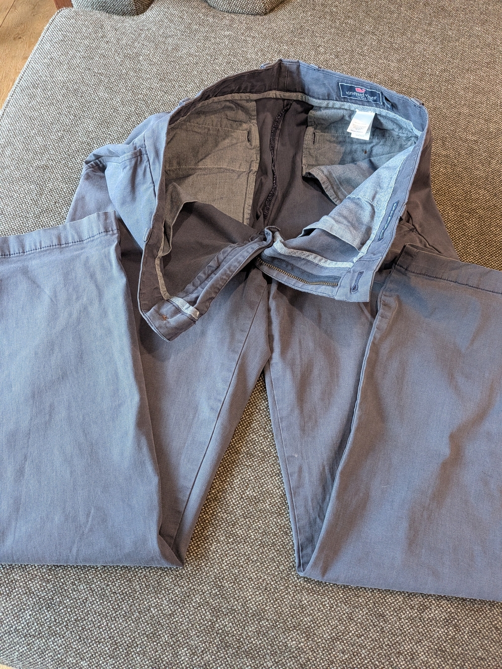Vineyard Vines Men’s 32x29 Slim Fit Breakers Pant In Blue Grey - Picture 5 of 5